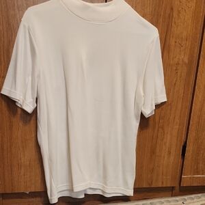 CJ Banks Women's Cream Short Sleeve Tee